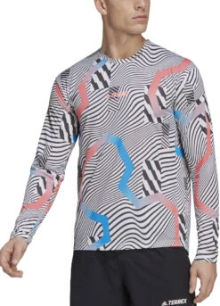 T-shirt Met Lange Mouwen Adidas Terrex TX TRAIL LS GFX