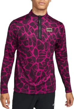 T-shirt Met Lange Mouwen Nike Dri-FIT Element D.Y.E. Men S 1/2-Zip Running Top