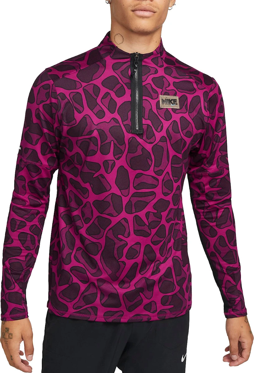 T-shirt Met Lange Mouwen Nike Dri-FIT Element D.Y.E. Men S 1/2-Zip Running Top 1 T-shirt Met Lange Mouwen Nike Dri-FIT Element D.Y.E. Men S 1/2-Zip Running Top