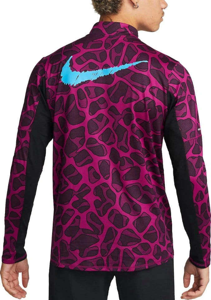 T-shirt Met Lange Mouwen Nike Dri-FIT Element D.Y.E. Men S 1/2-Zip Running Top 2 T-shirt Met Lange Mouwen Nike Dri-FIT Element D.Y.E. Men S 1/2-Zip Running Top - Afbeelding 2