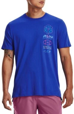 T-shirt Under Armour UA RUN ANYWHERE TEE V2-BLU